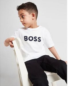 Boss Large Logo T-Shirt Children White