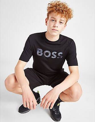 Boss Mirror Print Logo T-Shirt Junior Black Kind