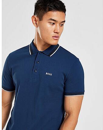 Boss Paddy Polo Shirt Blue- Heren
