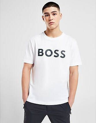 Boss Print T-Shirt White- Heren