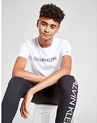 Calvin Klein Institutional Logo T-Shirt Junior White