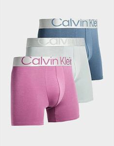 Calvin Klein Underwear 3-Pack Large Logo Boxers Pink- Heren