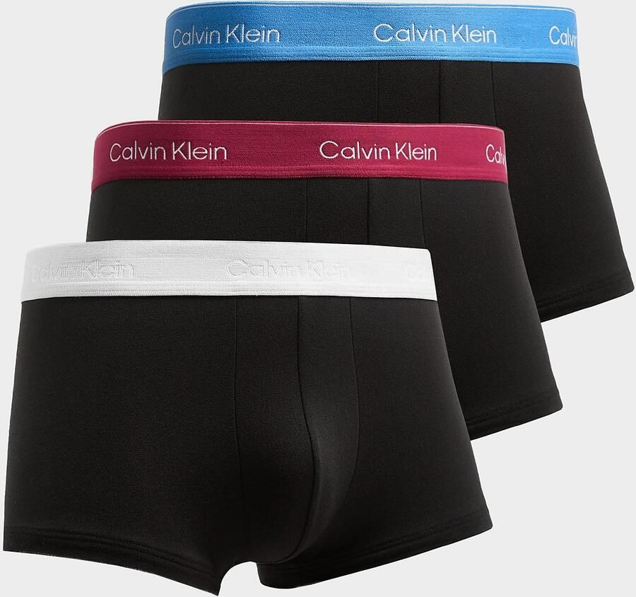 Calvin Klein Underwear 3-Pack Icon Low Rise Trunks Zwart- Heren Zwart