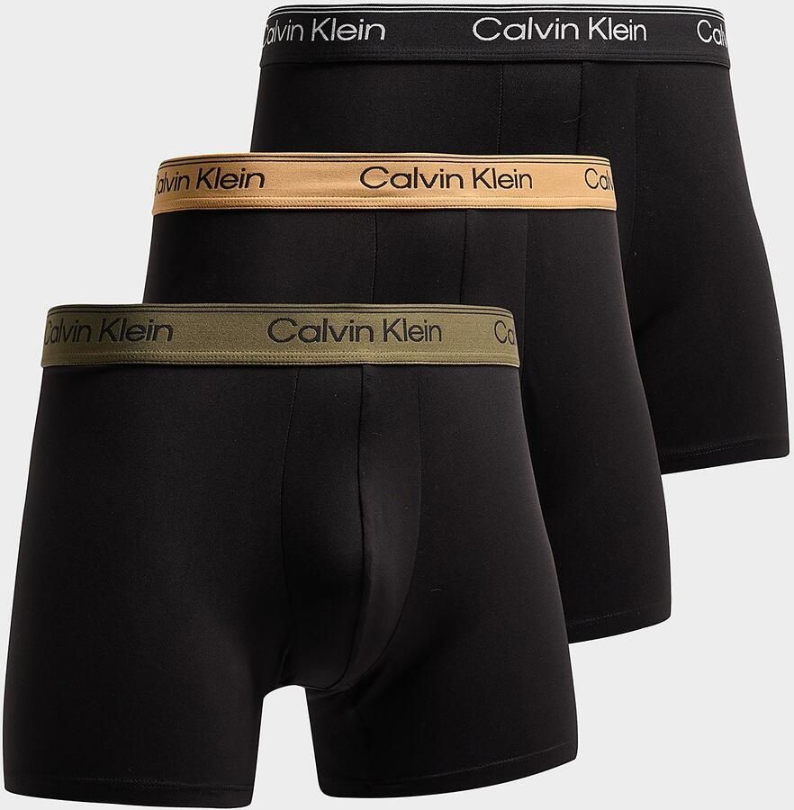 Calvin Klein Underwear Broek & boxershort met elastische label in band in set van 3 model 'BOXER BRIEF'