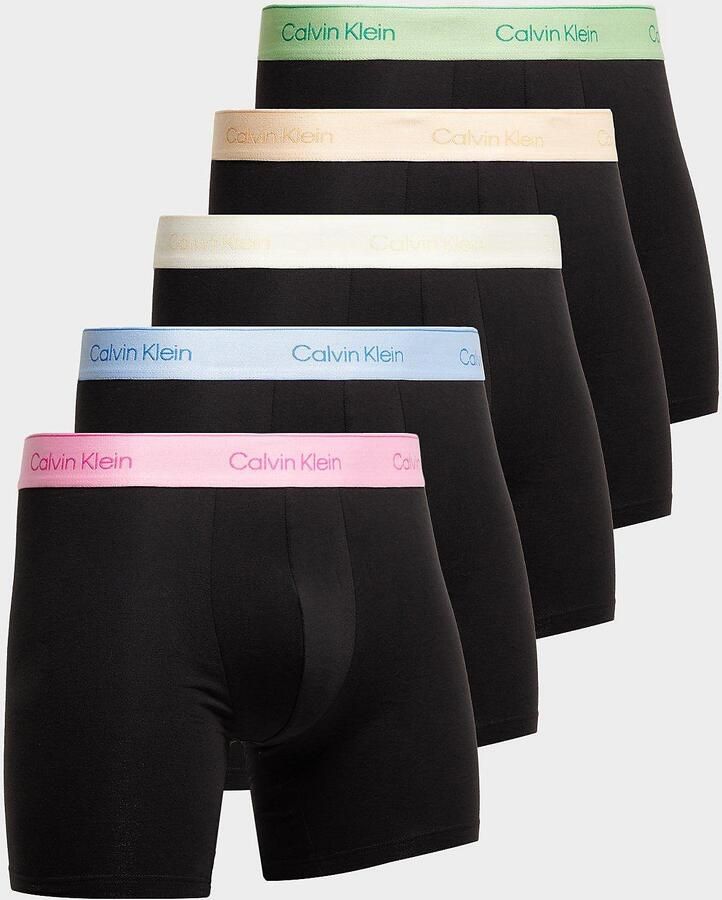 Calvin Klein Underwear Trunks in een set van 5 met elastische band met logo - Foto 3