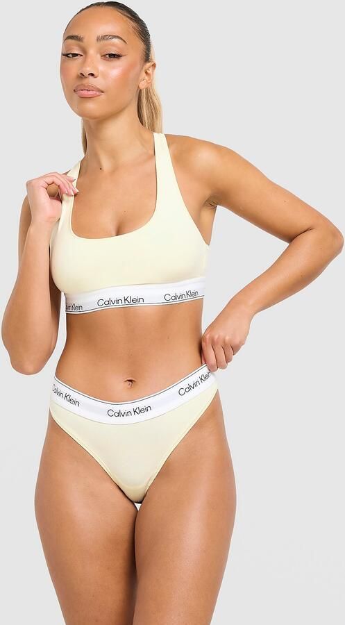 Calvin Klein Underwear Icon Modal Bralette Geel- Dames Geel