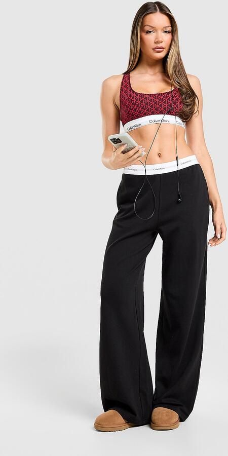 Calvin Klein Underwear Modern Cotton All Over Print Bralette Rood- Dames Rood