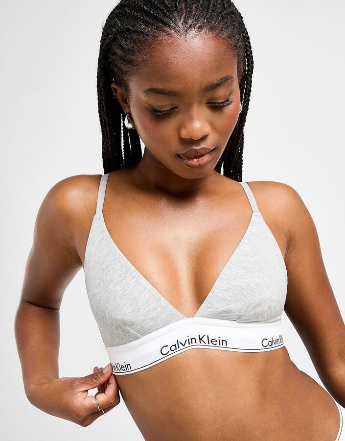 Calvin Klein Underwear Modern Cotton Triangle Bh Dames Grijs- Dames Grijs