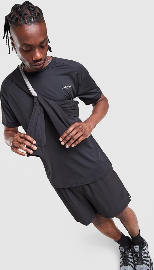 Canvas Athletic Core Tech T-Shirt Zwart- Heren Zwart