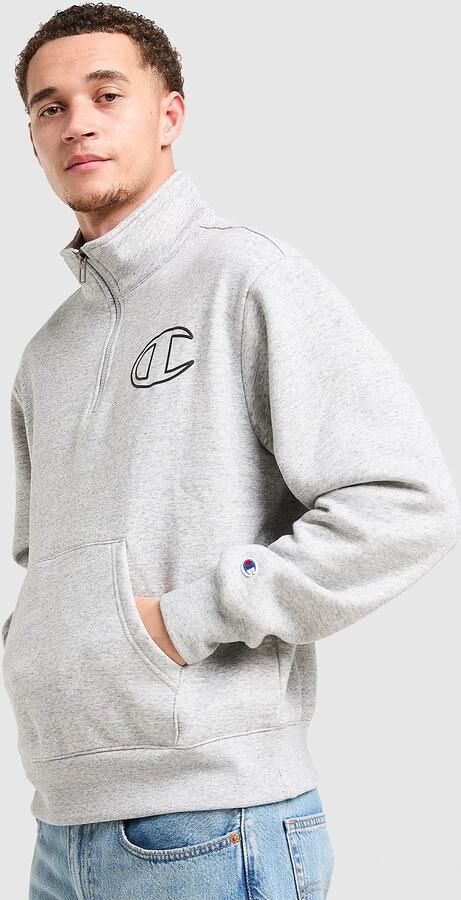 Champion 1 2 Zip Sweatshirt Grijs- Heren Grijs