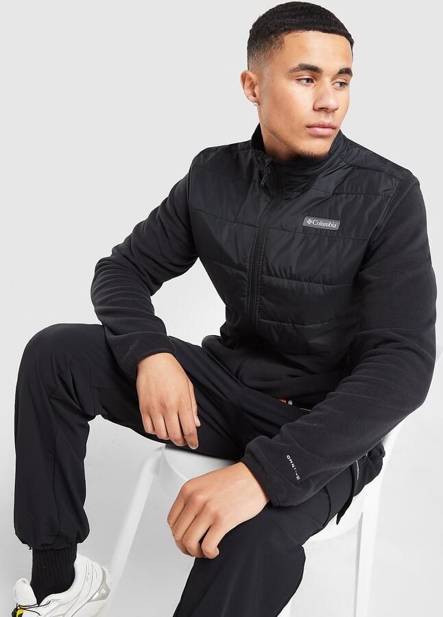 Columbia Basin Full Zip Baffle Fleece Jacket Zwart- Heren Zwart