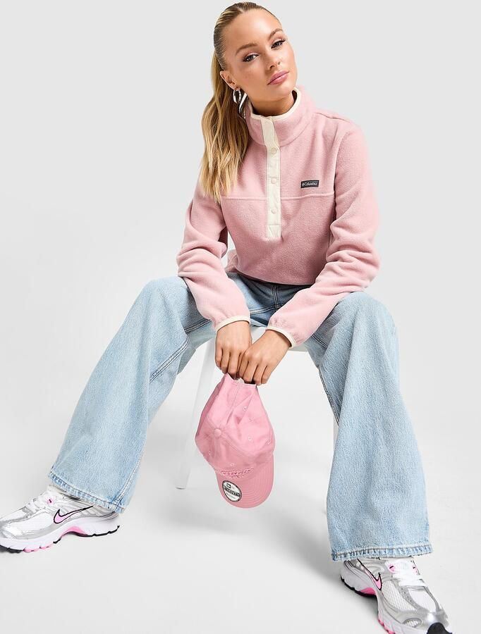 Columbia Benton Springs 1 2 Snap Fleece Roze- Dames Roze