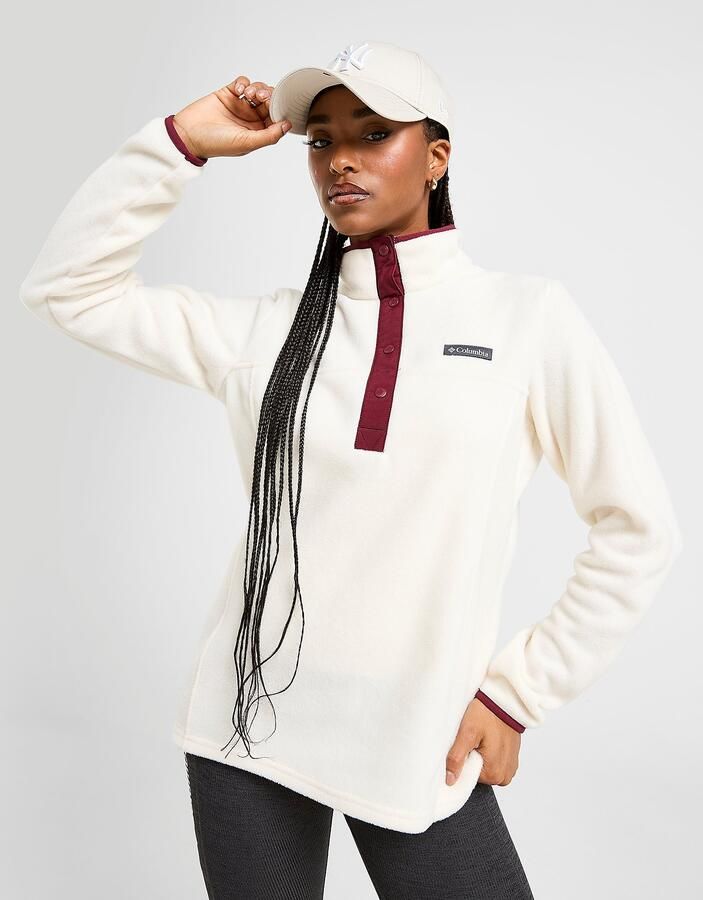 Columbia Benton Springs 1 2 Snap Fleece Wit- Dames Wit