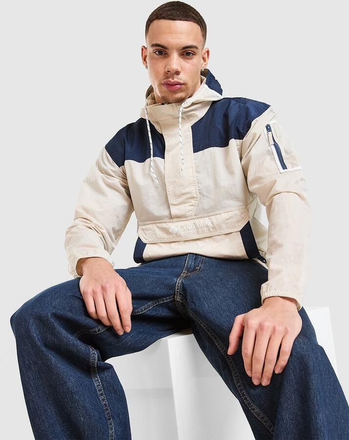 Columbia Challenger 1 2 Zip Windbreaker Beige- Heren Beige