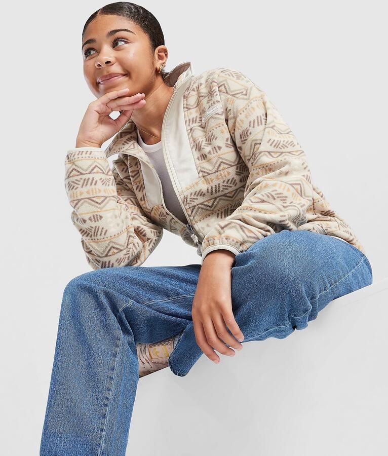 Columbia ' Sequoia Aztec Full Zip Fleece Junior Beige