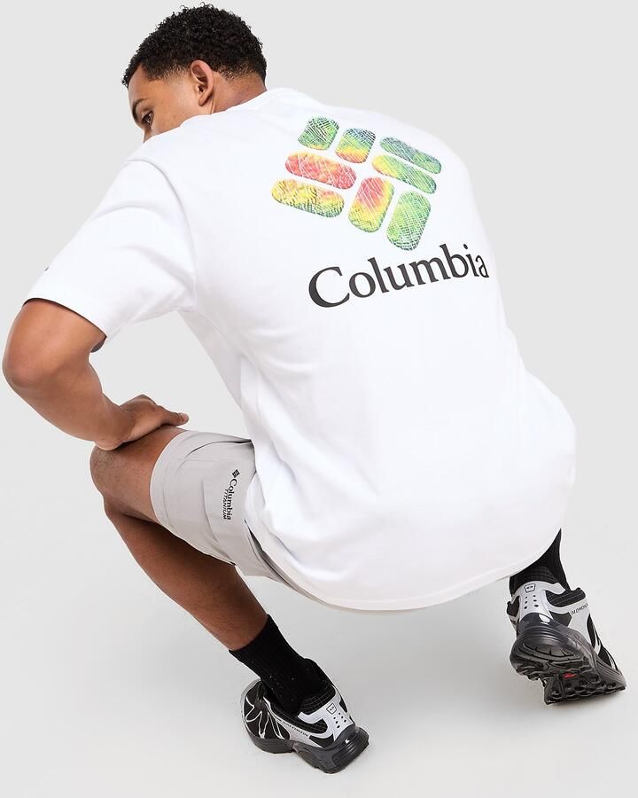 Columbia Heat T-Shirt Wit- Heren Wit
