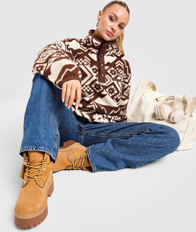 Columbia Helvetia Aztec Fleece Bruin- Dames Bruin