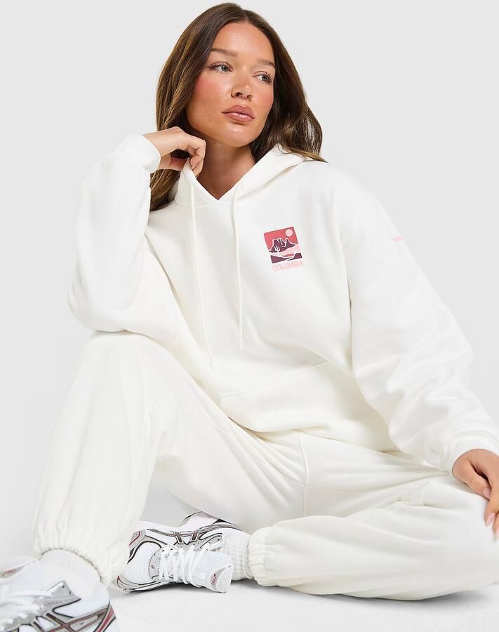 Columbia Mountain Box Hoodie Wit- Dames Wit