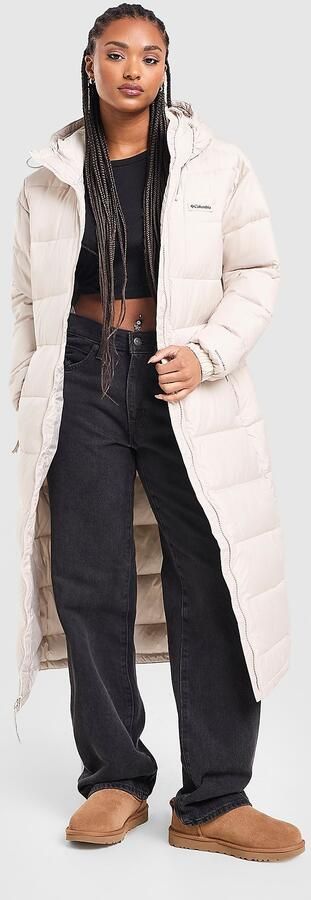 Columbia Pike Lake Longline Jacket Wit- Dames Wit