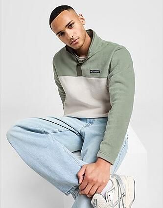 Columbia Steens Mountain Snap Fleece Green- Heren Green