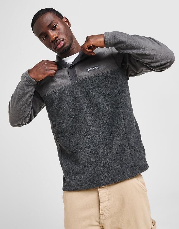 Columbia Steens Mountain Snap Fleece Zwart- Heren Zwart