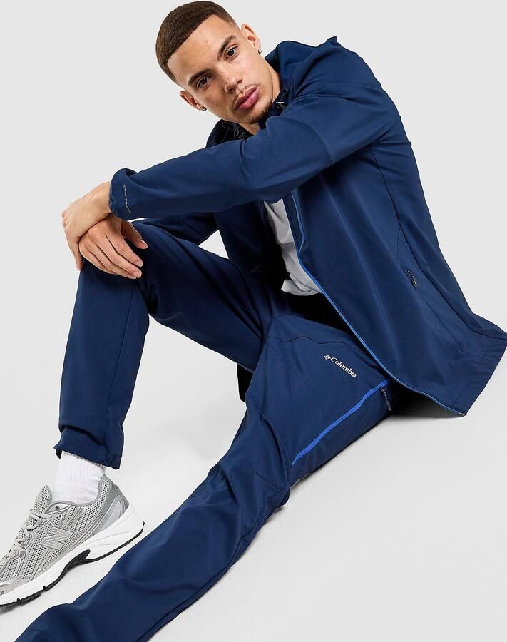 Columbia Tech Softshell Track Pants Blauw- Heren Blauw