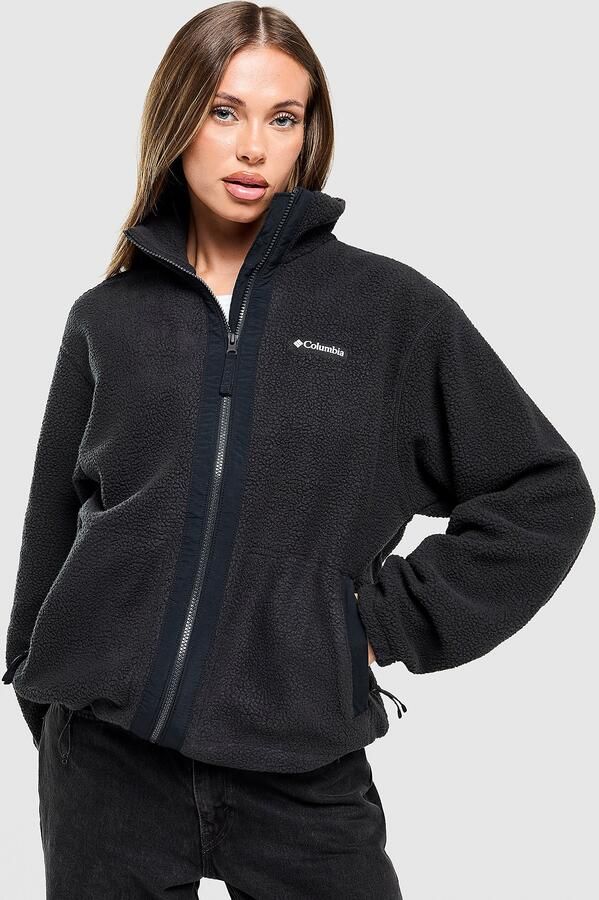 Columbia Teddy Full Zip Fleece Top Zwart- Dames Zwart
