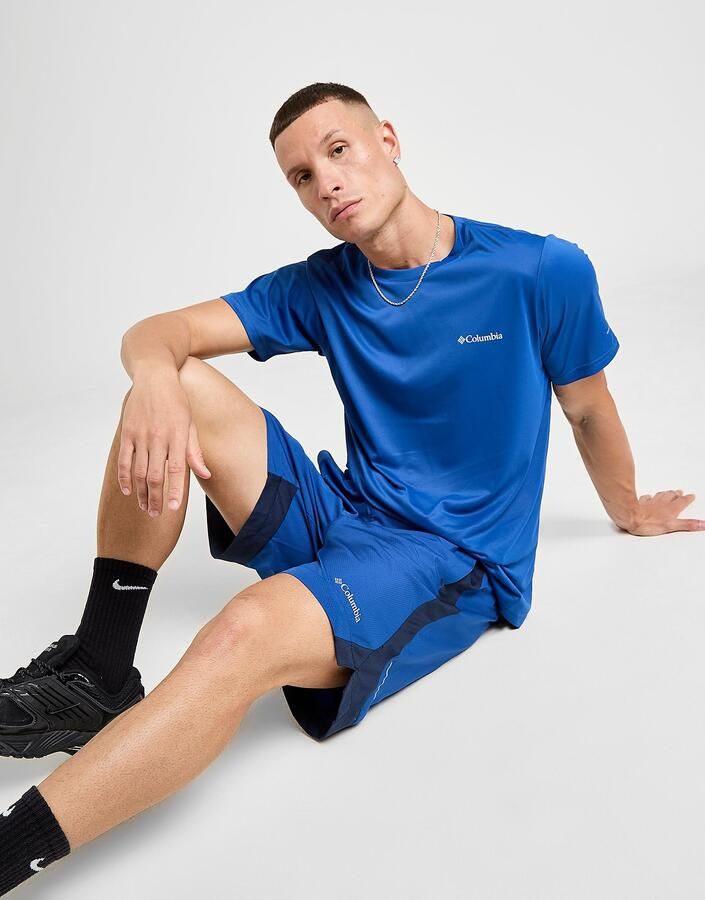 Columbia Three Pitch 7" Shorts Blauw- Heren Blauw