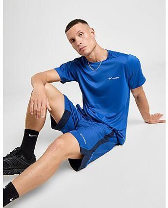 Columbia Three Pitch 7" Shorts Blue- Heren Blue