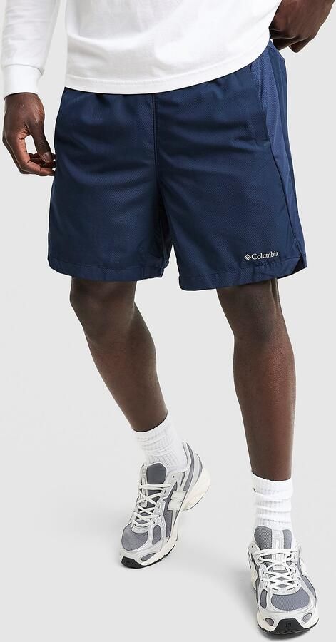 Columbia Three Pitch Shorts Donker Blauw- Heren Donker Blauw