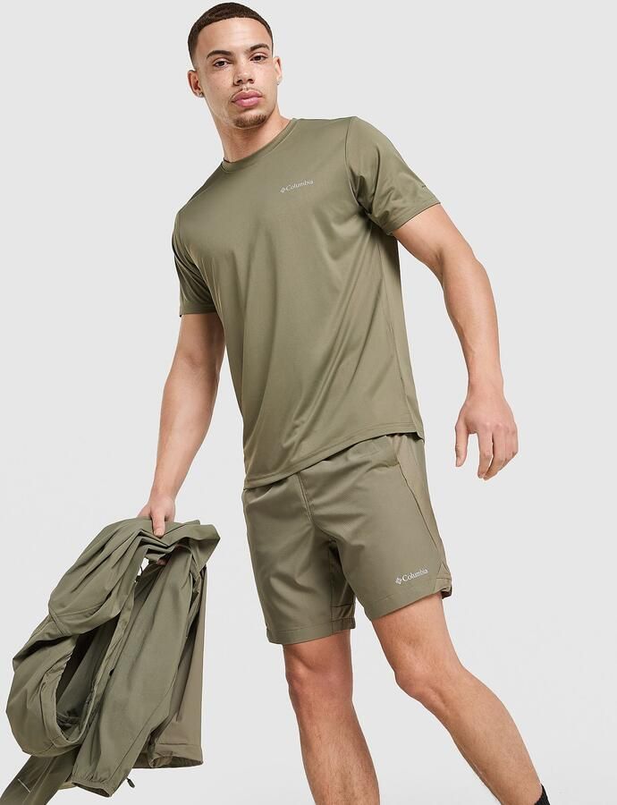 Columbia Three Pitch Shorts Groen- Heren Groen