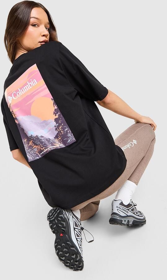 Columbia View T-Shirt Zwart- Dames Zwart