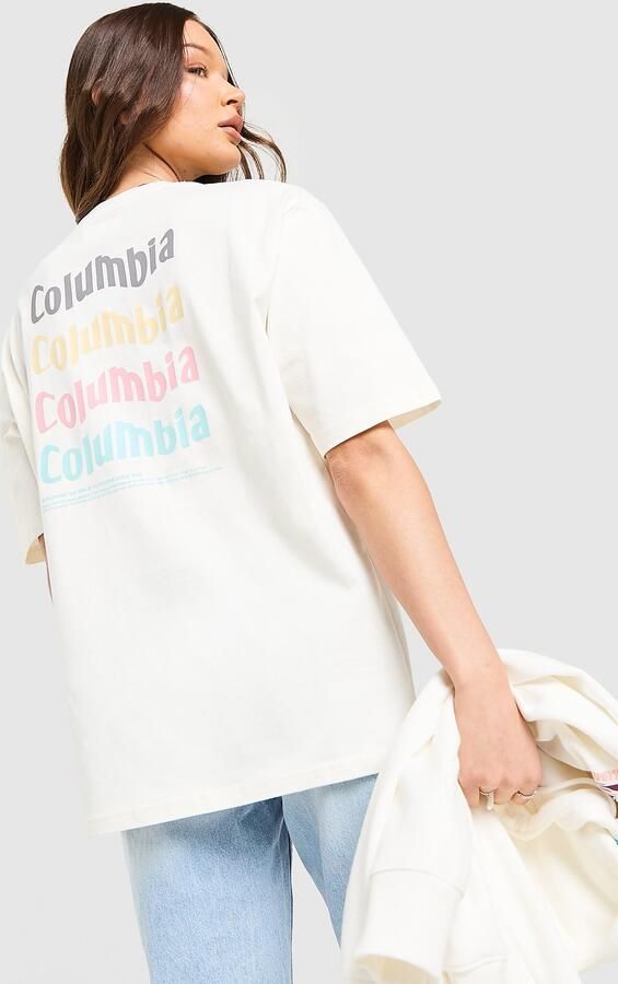 Columbia Wave T-Shirt Crème- Dames Crème