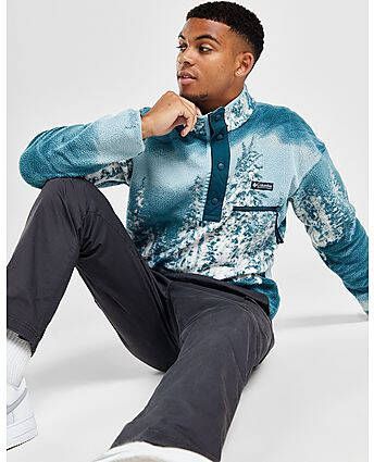 Columbia Helvetia Half Snap Fleece Blue- Heren