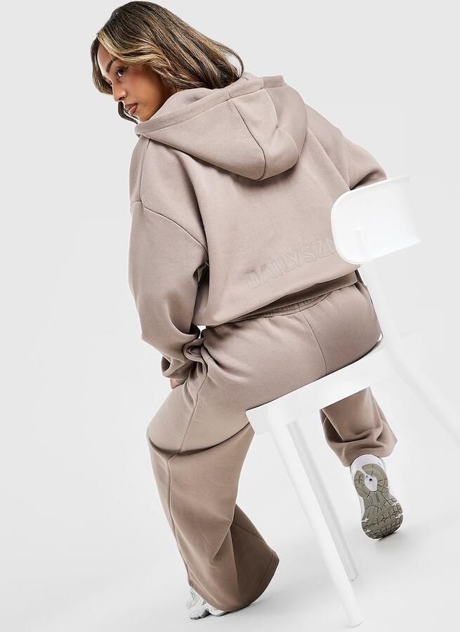 DAILYSZN Cropped Hoodie Grijs- Dames Grijs