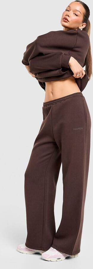 DAILYSZN Everyday Wide Leg Joggers Bruin- Dames Bruin