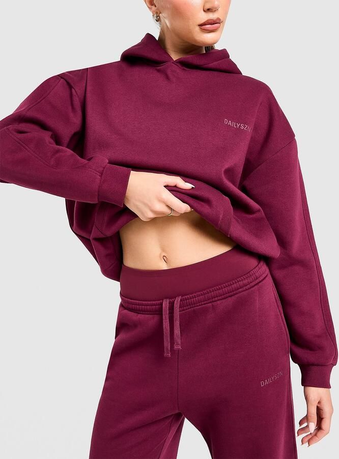 DAILYSZN Legacy Overhead Hoodie Shadow Red- Dames Shadow Red