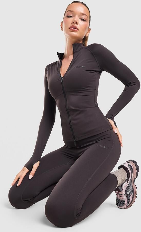 DAILYSZN Ruche Side Leggings Zwart- Dames Zwart