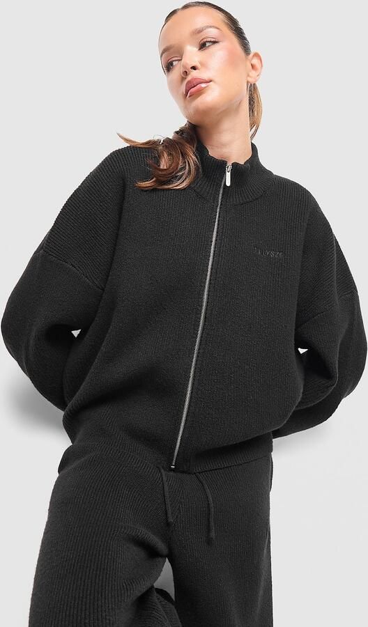 DAILYSZN Snug Full Zip Sweatshirt Zwart- Dames Zwart