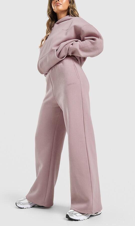 DAILYSZN Toasted Wide Leg Joggers Paars- Dames Paars