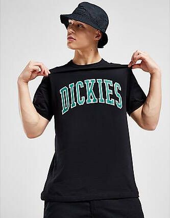 Dickies Aitkin Varsity Large Logo T-Shirt Black- Heren
