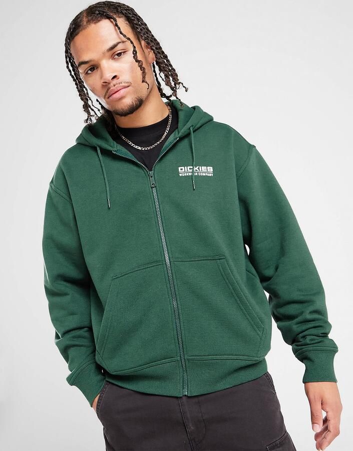 Dickies Bolivar Full-Zip Hoodie Men Hoodies & Sweaters groen Maat XL Kleding - Foto 4