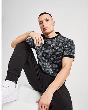 Emporio Armani EA7 Katoenen T-shirt met korte mouwen Lente Zomer collectie Black Heren