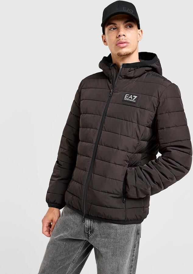 EA7 Emporio Armani Badge Baffle Jacket Zwart- Heren Zwart