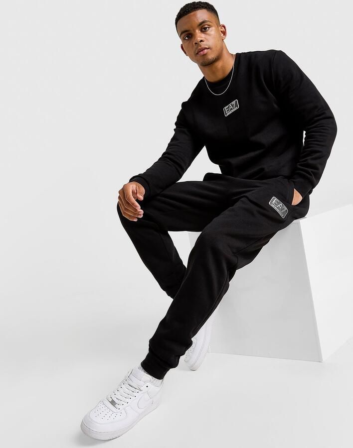 EA7 Emporio Armani Carbon Joggers Zwart- Heren Zwart
