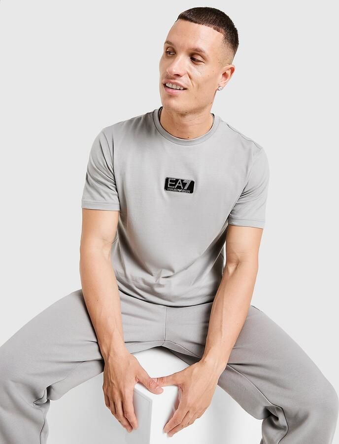 EA7 Emporio Armani Carbon Logo T-Shirt Grijs- Heren Grijs