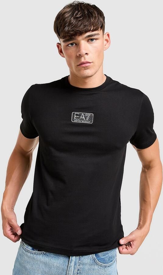 EA7 Emporio Armani Carbon Logo T-Shirt Zwart- Heren Zwart