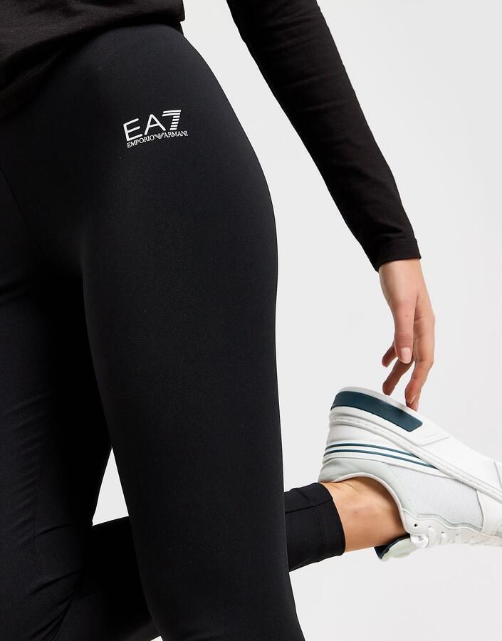 EA7 Emporio Armani High Waist Poly Leggings Zwart- Dames Zwart