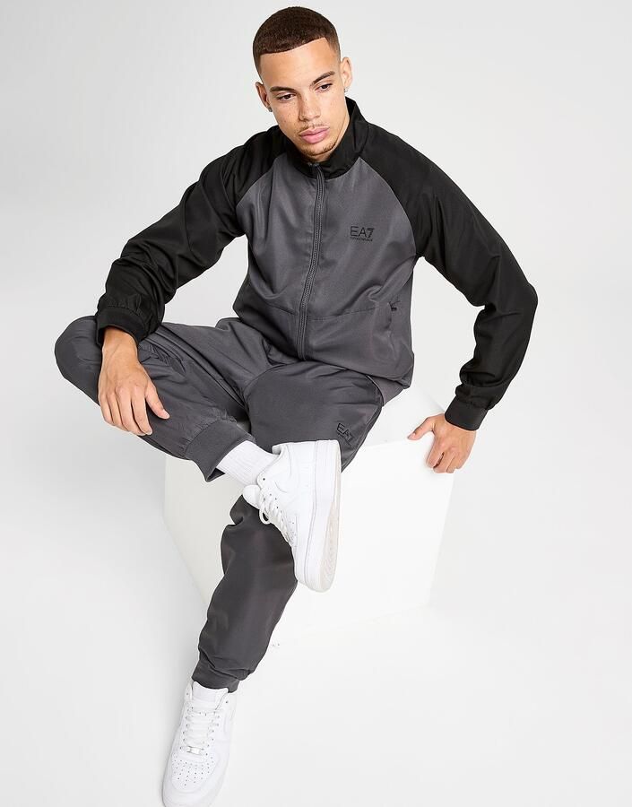 EA7 Emporio Armani Interlock Ventus Tracksuit Grijs- Heren Grijs