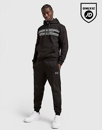 EA7 Emporio Armani Lines Overhead Tracksuit Zwart- Heren Zwart - Foto 2